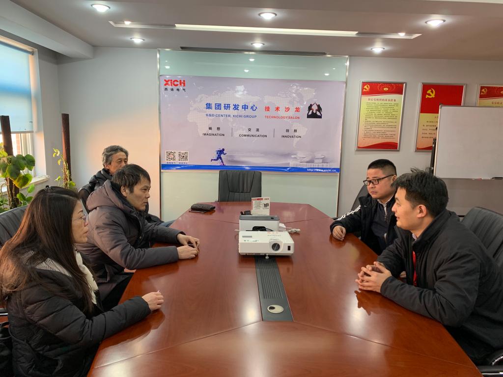 beat365正版唯一官网必一院长岳忠玉、副院长丁琦一行与企业方交谈